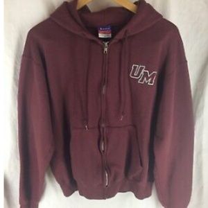 UMASS AMHERST zip front hoodie by CHAMPION